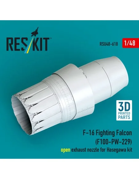 F-16 Fighting Falcon (F100-PW-229) open exhaust nozzle for Hasegawa...