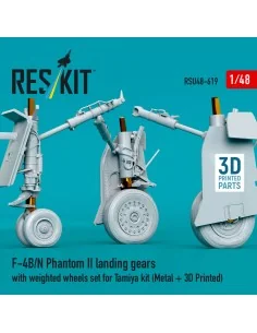 F-4B/N Phantom II landing gears with weighted wheels set for Tamiya... 2