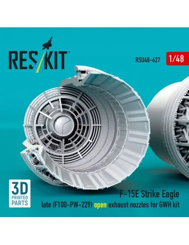 F?15E Strike Eagle late (F100-PW-229) open exhaust nozzles for GWH ...