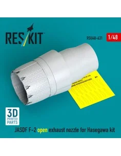 JASDF F-2 open exhaust nozzle for Hasegawa kit (3D Printed), 1/48 -...
