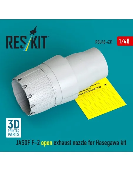[NO_DESC] JASDF F-2 open exhaust nozzle for Hasegawa kit (3D Printe...