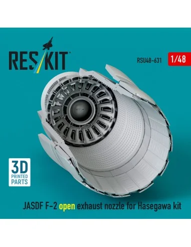 [NO_DESC] JASDF F-2 open exhaust nozzle for Hasegawa kit (3D Printe...