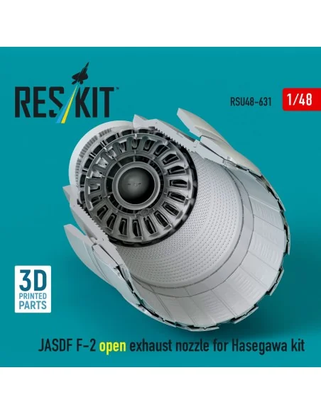 JASDF F-2 open exhaust nozzle for Hasegawa kit (3D Printed), 1/48 -...
