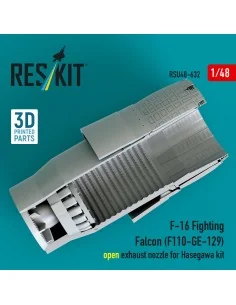 F-16 Fighting Falcon (F110-GE-129) open exhaust nozzle for Hasegawa... 2