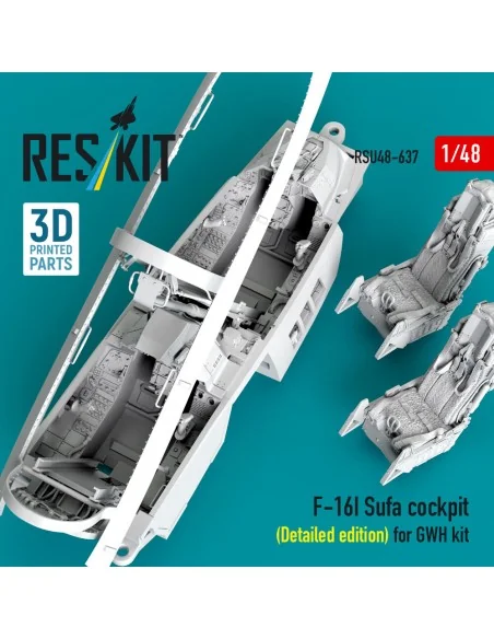 [NO_DESC] F-16I Sufa cockpit (Detailed edition) (3D Printed) for Gr...