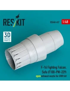 F-16 Fighting Falcon, Sufa (F100-PW-229) open exhaust nozzles for G...