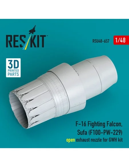 F-16 Fighting Falcon, Sufa (F100-PW-229) open exhaust nozzles for G...