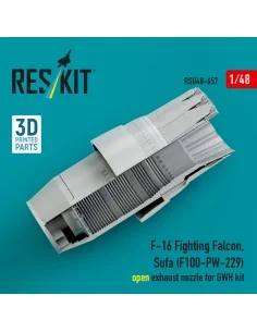 F-16 Fighting Falcon, Sufa (F100-PW-229) open exhaust nozzles for G... 2