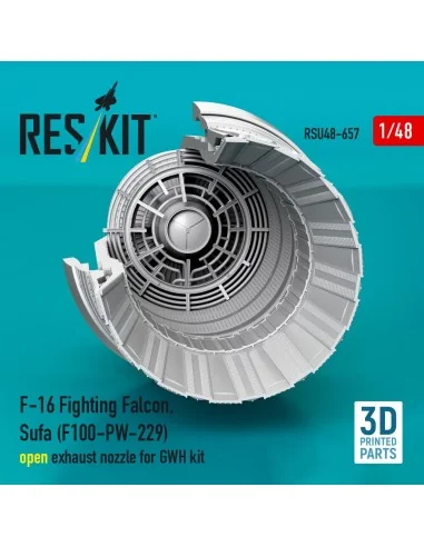 F-16 Fighting Falcon, Sufa (F100-PW-229) open exhaust nozzles for G...