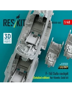 F-16I Sufa cockpit (Detailed edition) (3D Printed) for Kinetic, 1/4... 2