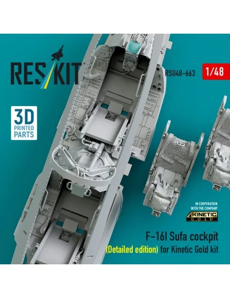 [NO_DESC] F-16I Sufa cockpit (Detailed edition) (3D Printed) for Ki...