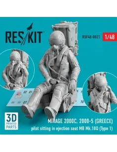 Mirage 2000C, 2000-5 (GREECE) pilot sitting in ejection seat MB Mk....