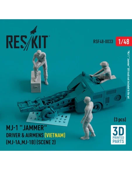 MJ-1 Jammer Driver & airmens (Vietnam) (MJ-1A, MJ-1B) (scene 2) (3 ...