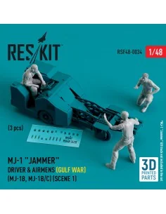 MJ-1 Jammer Driver & airmens (Gulf War) (MJ-1B, MJ-1B/C) (scene 1) ...