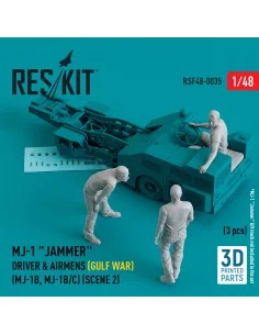 MJ-1 Jammer Driver & airmens (Gulf War) (MJ-1B, MJ-1B/C) (scene 2) ...
