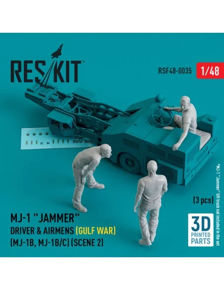 MJ-1 Jammer Driver & airmens (Gulf War) (MJ-1B, MJ-1B/C) (scene 2) ...