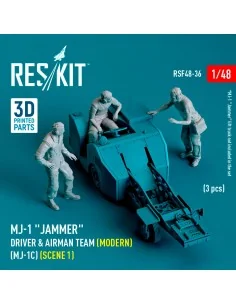 MJ-1 Jammer Driver & airman team (Modern) (MJ-1C) (scene 1) (3 pcs)...