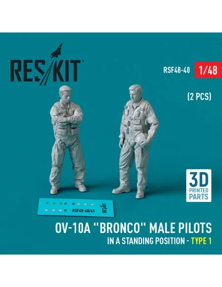 [NO_DESC] OV-10A Bronco male pilots (in a standing position - type ...