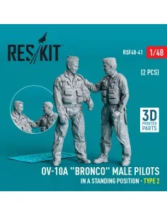 OV-10A Bronco male pilots (in a standing position - type 2) (2 pcs)...