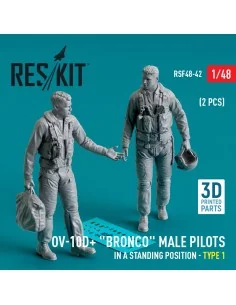[NO_DESC] OV-10D+ Bronco male pilots (in a standing position - type...