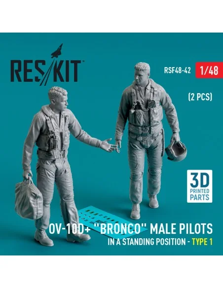 OV-10D+ Bronco male pilots (in a standing position - type 1) (2 pcs...