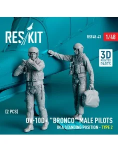 [NO_DESC] OV-10D+ Bronco male pilots (in a standing position - type...