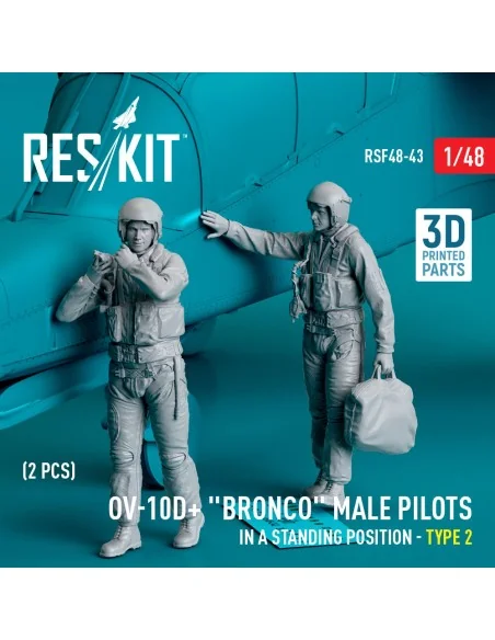 OV-10D+ Bronco male pilots (in a standing position - type 2) (2 pcs...