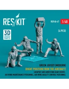 Green jersey (Modern) (Right position from the aircraft) Catapult a...