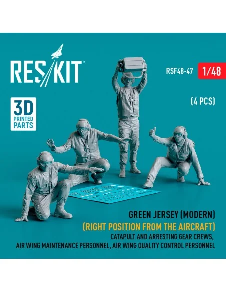 Green jersey (Modern) (Right position from the aircraft) Catapult a...