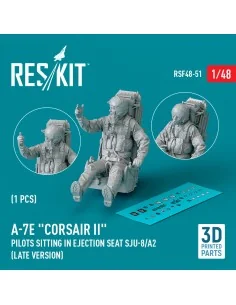 A-7E Corsair II pilot sitting in ejection seat SJU-8/A2 (late versi...