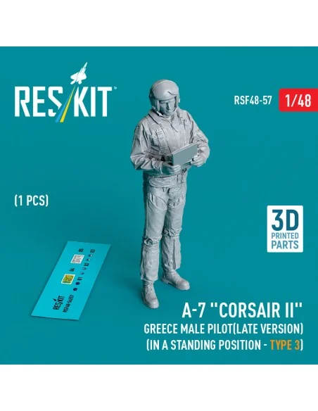 A-7 Corsair II Greece male pilot (in a standing position - type 3) ...
