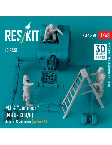 MJ-4 Jammer (MHU-83 B/E) driver & airmen (scene 1) (3 pcs) (3D Prin...