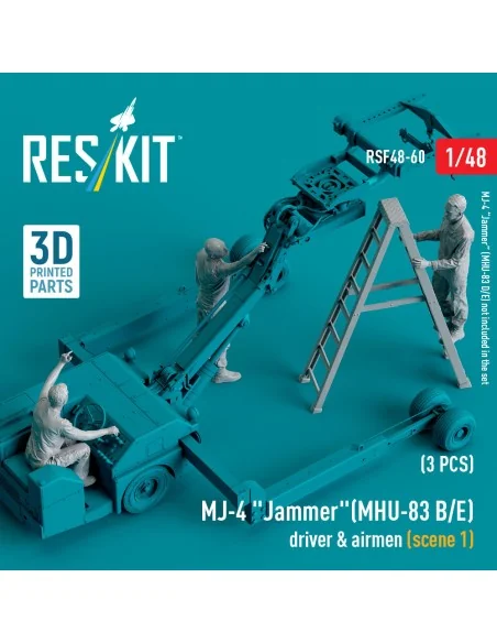 MJ-4 Jammer (MHU-83 B/E) driver & airmen (scene 1) (3 pcs) (3D Prin...