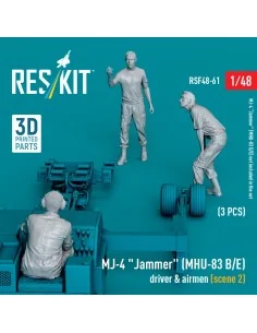 MJ-4 Jammer (MHU-83 B/E) driver & airmen (scene 2) (3 pcs) (3D Prin...