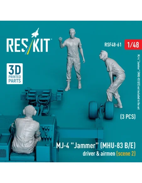 MJ-4 Jammer (MHU-83 B/E) driver & airmen (scene 2) (3 pcs) (3D Prin...