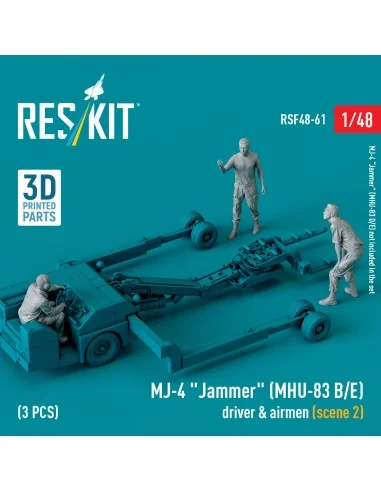MJ-4 Jammer (MHU-83 B/E) driver & airmen (scene 2) (3 pcs) (3D Prin...