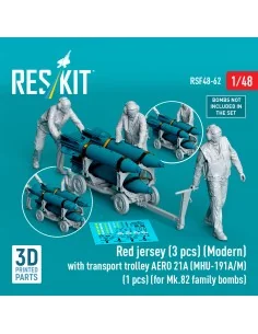 Red jersey (3 pcs) (Modern) with transport trolley AERO 21A (MHU-19...