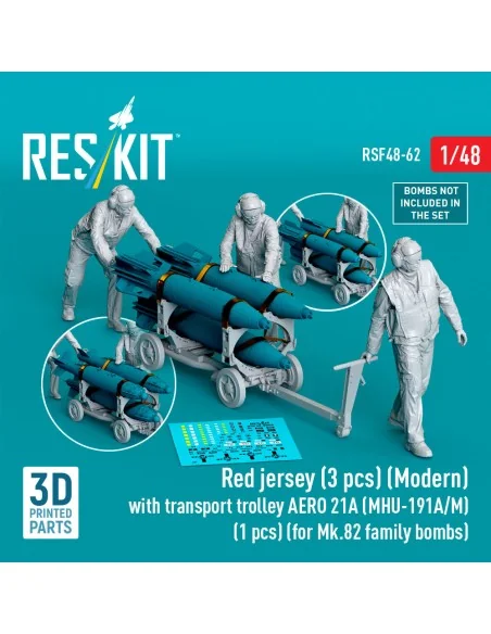 Red jersey (3 pcs) (Modern) with transport trolley AERO 21A (MHU-19...
