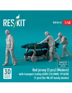 Red jersey (3 pcs) (Modern) with transport trolley AERO 21A (MHU-19... 2