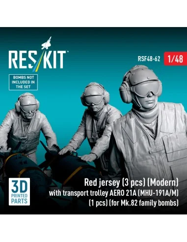 Red jersey (3 pcs) (Modern) with transport trolley AERO 21A (MHU-19...