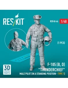 F-105 (D, F, G) Thunderchief male pilot (in a standing position - t...