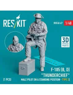 F-105 (D, F, G) Thunderchief male pilot (in a standing position - t...