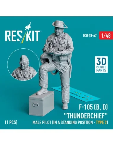 F-105 (D, F, G) Thunderchief male pilot (in a standing position - t...