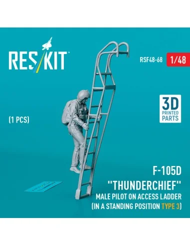 F-105 (D, F, G) Thunderchief male pilot on access ladder (type 3) (...