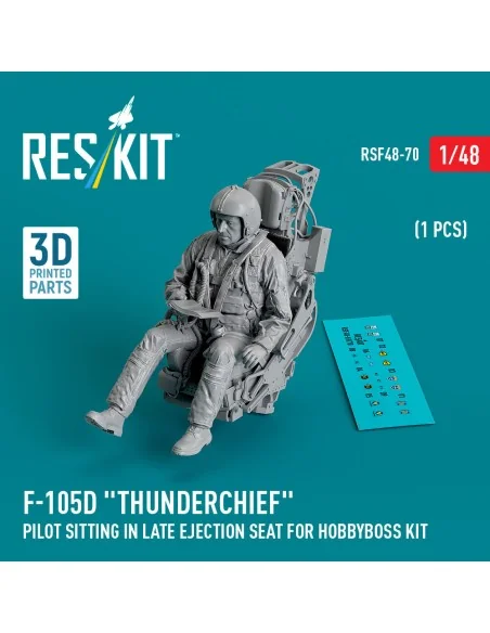 F-105D Thunderchief pilot sitting in late ejection seat for HobbyBo...