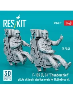 F-105 (F, G) Thunderchief pilots sitting in ejection seats for Hobb... 2