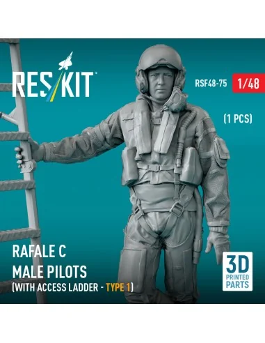 [NO_DESC] Rafale C male pilot with access ladder (type 1) (1 pcs) (...