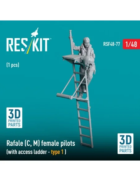 [NO_DESC] Rafale (C, M) female pilot (with access ladder - type 1) ...