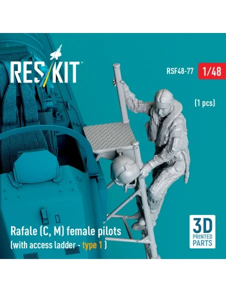 Rafale (C, M) female pilot (with access ladder - type 1) (1 pcs) (3...