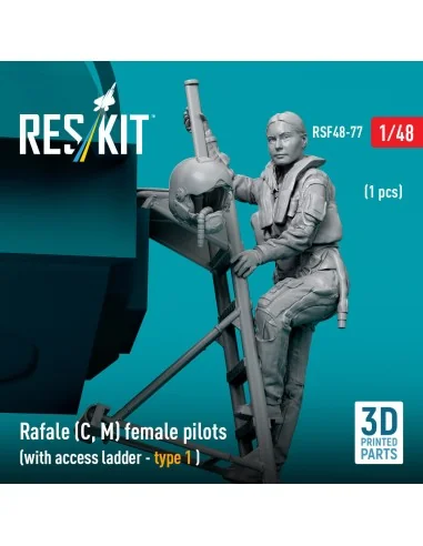 Rafale (C, M) female pilot (with access ladder - type 1) (1 pcs) (3...